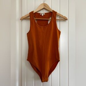 Zenana Premium 95% cotton racerback bodysuit NWOT